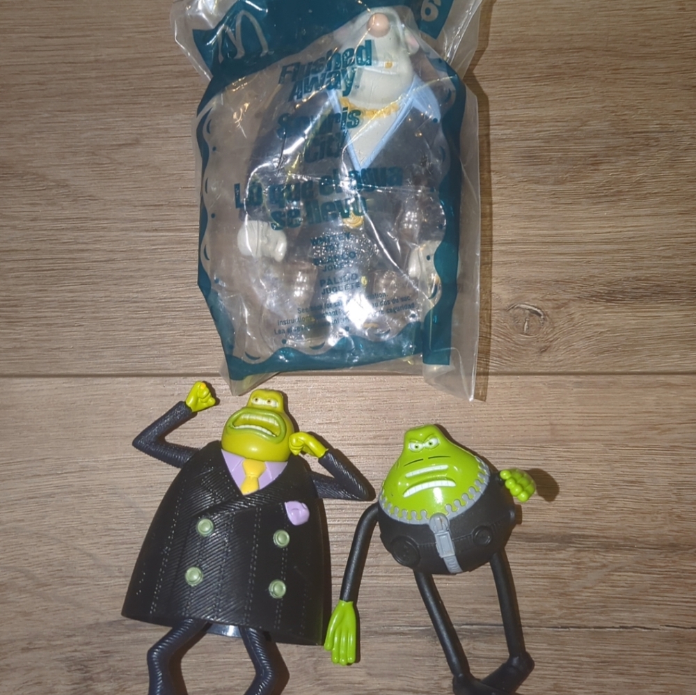 Flushed Away Toys Lot Of Three
